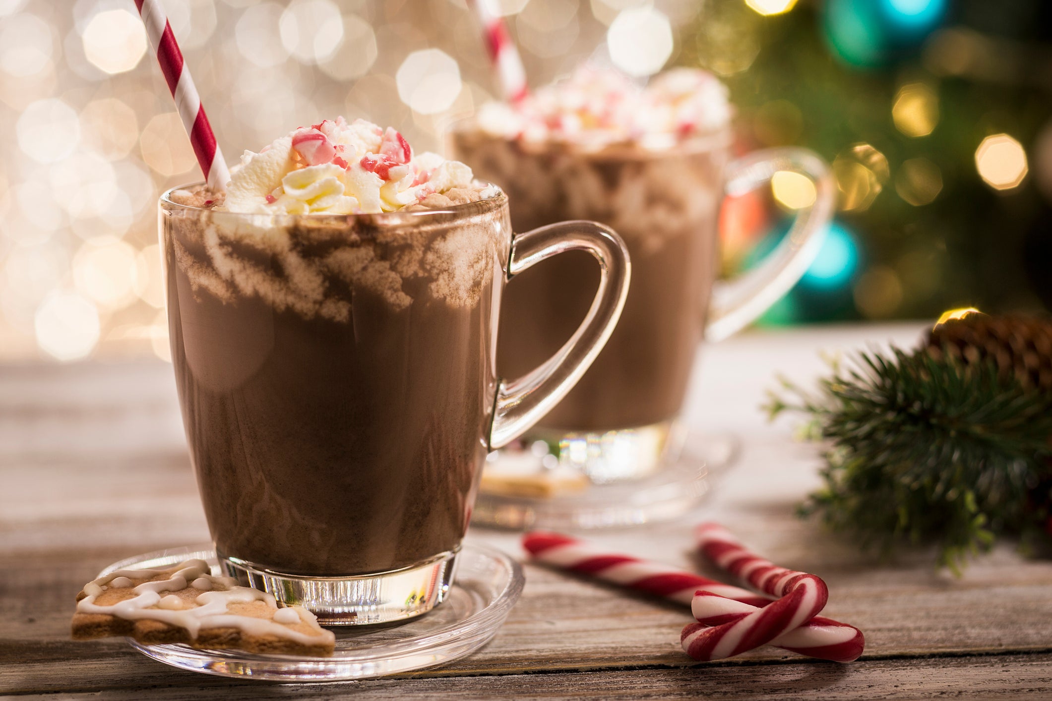 dua gelas susu coklat