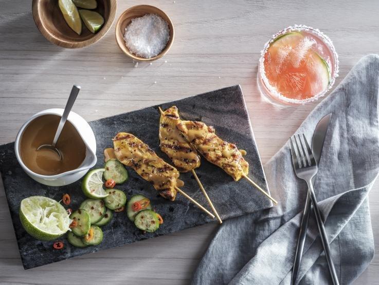 Commercial_Chicken Satay, Watermelon Lemonade