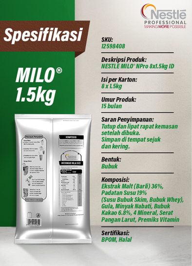 NESTLÉ MILO® NPro 8x1.5kg ID